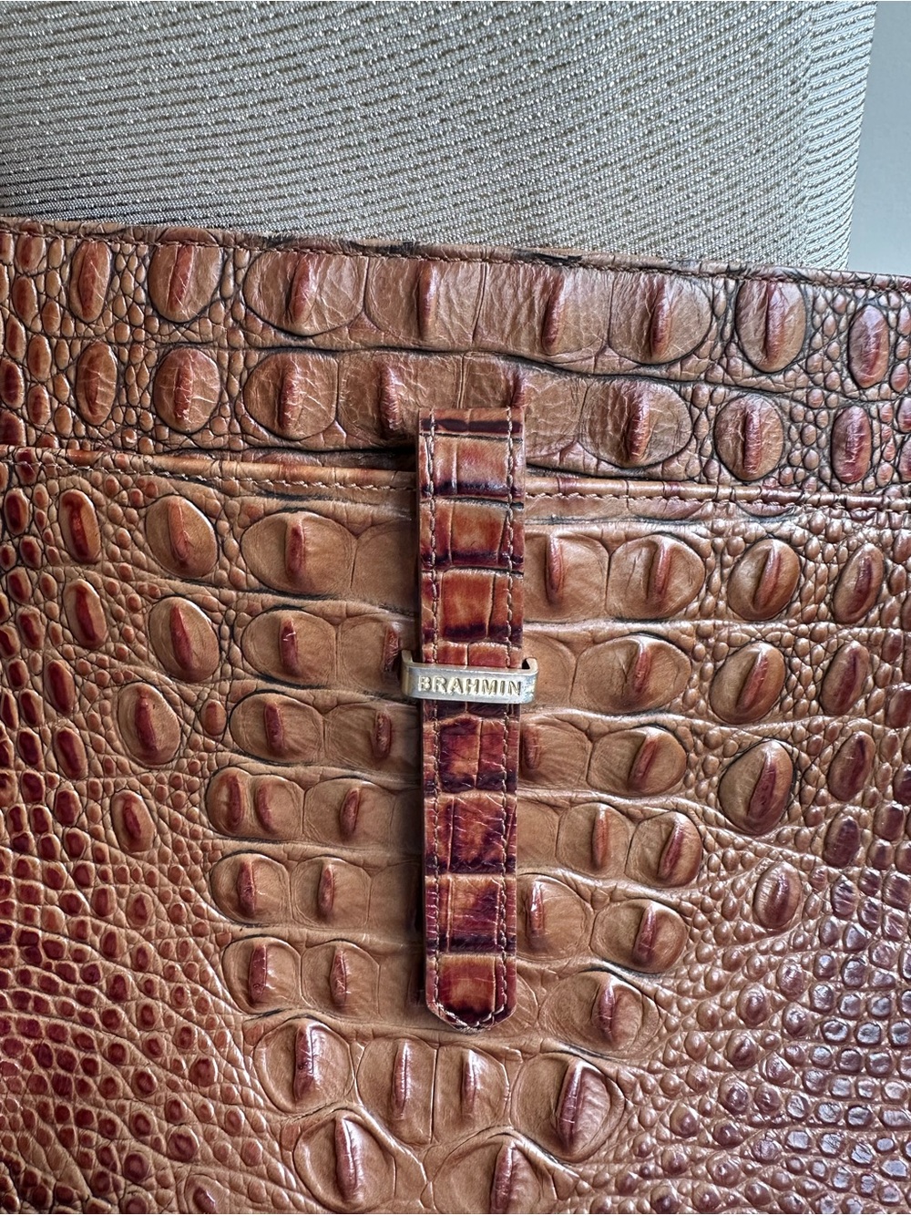 Brahmin Leather Crossbody Shoulder Bag in Pecan Melbourne - Picture 10 of 16